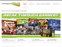 Tablet Screenshot of homegrowndesign.com.au
